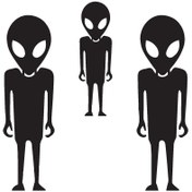 Resim Genel Markalar Uzaylı Aile Temalı (Oto-Motor-Laptop-Duvar-Dekor) 10 x 10 Cm 