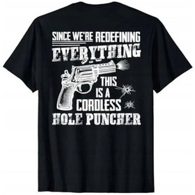 Resim Kablosuz Delgeç Her Şeyi Yeniden Tanımlıyoruz Tişörtü SIYAH 