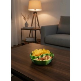 Resim Dekoratif Yeşil Çerezlik Kase 4’lü Set 3X12 cm ( Lisinya ) 