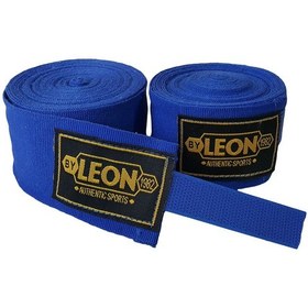 Resim Leon Elastik Boks, Kick Boks Ve Muay Thai Bandajı 7 Metre Mavi 