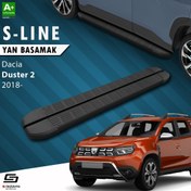 Resim S-Dizayn Dacia Duster 2 S-Line Siyah Yan Basamak 183 Cm 2018-2023 A+ Kalite 