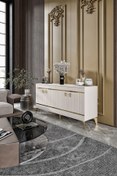 Resim mapahomeliving Kordon Konsol Mdf Mebran Kapak Ekru Gold 