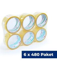Resim Nuga 45 mm x 40 mt Şeffaf Koli Bandı Akrilik 2880 Adet 