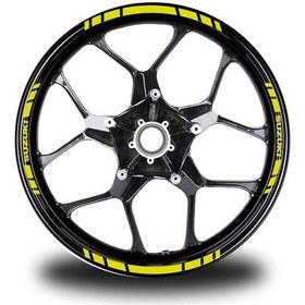 Resim Suzukı Yazılı Kısa Yazısız Kısa Dış Şerit 16'Lı Tek Renk Jant Sti 