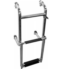 Resim Krom Merdiven 2+2 Katlanır Teleskopik 