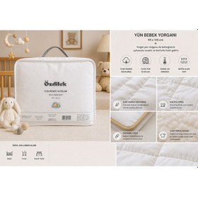 Resim Özdilek Doğal %100 Yün Bebek Yorgan 95x145 
