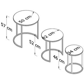 Resim Ecol Desings Ecol Gold Metal Zigon Sehpa Yeşil Şimsek Siyah 'kırılmaz Cam' Gold Yeşil Siyah 