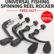 Resim HAUT TON Paslanmaz Çelik Döner Makara, 1 adet - DIY Rocker ile EVA Anti-Slip Kolu, Katlanabilir ve Değiştirilebilir, Balıkçılık Tutkunları için İdeal Hediye, Noel, Cadılar Bayramı, Şükran Günü, Yeni Yıl, Ramazan için Mükemmel 