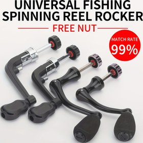 Resim HAUT TON Paslanmaz Çelik Döner Makara, 1 adet - DIY Rocker ile EVA Anti-Slip Kolu, Katlanabilir ve Değiştirilebilir, Balıkçılık Tutkunları için İdeal Hediye, Noel, Cadılar Bayramı, Şükran Günü, Yeni Yıl, Ramazan için Mükemmel 