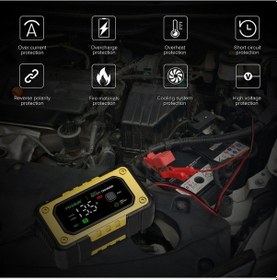 Resim Flybuy Şarj Şarj Renkli Foxsur Fonksiyonlu Ekran Cihazı Cihazı Büyük Araba Akü Akü Akıllı Lm 