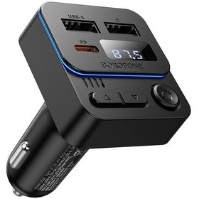 Resim Borofone Bc60 Hero 35w Araba Bluetooth Fm Verici Siyah 