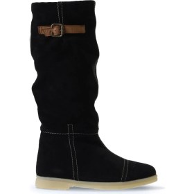 Resim Bueno Shoes Siyah Süet Kadın Düz Çizme 01WT3314 01WT3314 