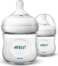 Resim Philips Avent Natural PP Biberon 125ml 2'lİ SCF030/27, Sıfır 