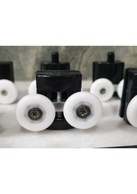 Resim Inventa Siyah Duşakabin Cam Kabin Tekerleği Takım 24 Mm Siyah 