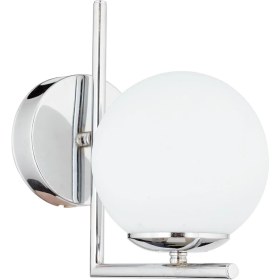 Resim Apliqa Sara Krom Kaplama Duvar Lambası Yatak Odası-Yatak Başı-Banyo İçin Modern Aplik 