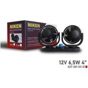Resim Niken Küçük Çift Başlı 12v Vantilatör 4 Inç 6,5w 