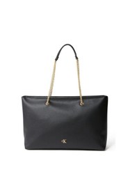 Resim Calvin Klein Minimal Monogram Chain Siyah Kadın Tote-8772 Siyah 