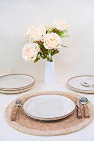 Resim Kütahya Porselen Moderna Pasta Takımı Tarçın 4 Parça 21 CM MOD21DUS4730P02 