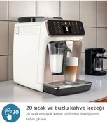 Resim Philips Premium Tam Otomatik Kahve Ve Espresso Makinesi 20 Çeşit Farklı Içecek - Lattego Süt Çözümü 