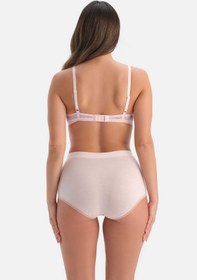 Resim Pembe Dantel Detaylı Boyshort Külot - Pembe / Pembe / S 