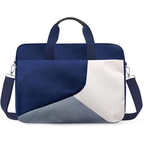 Resim Microcase Macbook Pro 13 Touchbar A1706 A1989 A1708 için Macbook Çantası 2 Bölmeli AL4228 Lacivert Gri Krem 