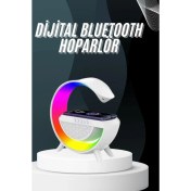 Resim Bayilik Xml Bluetooth Hoparlör G Şekli Atmosfer Akıllı Rgb Lamba Wireless Kablosuz Şarj 