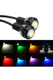 Resim optana Kartal Göz Led Beyaz Ayna Altı Araç Far Led Projektör Sis Farı 