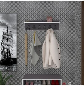 Resim Kenzlife Elbise Askılığı Askılık Vettini Gri 20 070 12 Siyah 6 Adet Askı Portmanto Diğer 