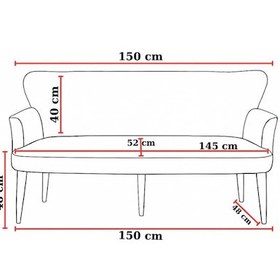 Resim Azra Mobilya Krem Deri Chester Tarz Koltuk Takımı Modern Tasarım, Dayanıklı Ahşap Ayaklı Oturma Grubu 3+1+1 Krem 