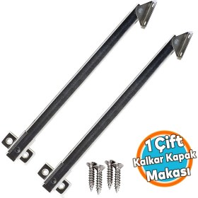 Resim Nzb Kalkar Kapak Makası Dolap Çekmece Metal 25 cm Sessiz Açma Kapama Amortisör Piston 1 Çift 