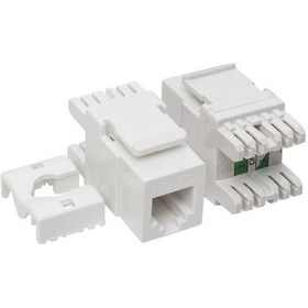 Resim Rj 45 Cat3 Şase 180 Derece Keystone Jack 