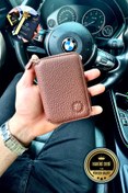 Resim CüzCan Soft Brown Mini Petty Fermuarlı Gerçek Hakiki Deri Cüzdan Unisex (KADIN / ERKEK) 