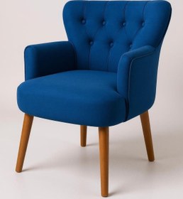 Resim WATERYBROOK Tekli Koltuk, Berjer, Balkon, Bahçe, Ofis Çay Seti, Babyface Kumaş, Ceviz Ayak 