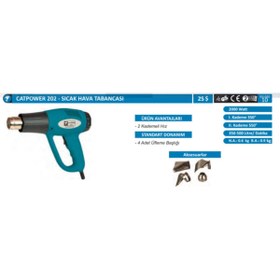 Resim Cat Power Catpower-202- Sıcak Hava Tabancası 2000w,iki Kad 