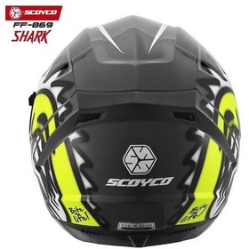 Resim Scoyco 869 Shark Full Face Ece Onaylı Vizörlü Motosiklet Kaskı 