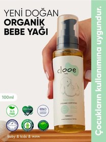 Resim Clooe Organik Bebek Yağı 100 ML Zeytinyağı - Badem Yağı - Jojoba Yağı - Yenidoğan Kullanımına Uygun 
