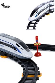 Resim Olomo Uzaktan Kumandalı 39 Parça Işıklı Tren Seti – 308 cm Raylı Sesli ve Işıklı Tren Takımı 