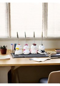 Resim 4'lü Kawaii Japonya Şans Kedileri Fotoğraf Ve Not Tutucu - Ofis Masa Not Tutacağı Beyaz 