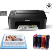 Resim Canon E3340 Wıfı Bitmeyen Kartuşlu Resimli Pasta Yazıcısı 