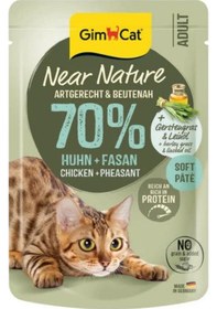 Resim Gimcat Near Nature Tavuklu&sülün Etli Yetişkin Kedi Konservesi 85 Gr 