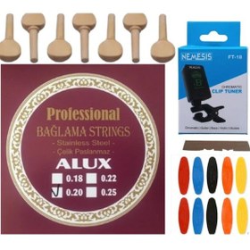 Resim Alux 0.20 Çelik Uzun Sap Bağlama Teli 5'Li Ekonomik Set 