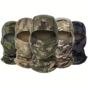Resim 1 adet, Nefes Alabilen Teri Emici Balaclava Maskesi, Ayarlanabilir Çok Fonksiyonlu Kafa Giyimi, Polyester %100, Dokuma Kumaş, 130g/m², Makine Yıkanabilir, Açık Hava Bisikleti ve Yürüyüş Sporları için, Pil Olmadan 