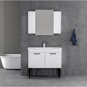 Resim triomodül Toronto Banyo Dolabı 100 Cm 2'li Set 