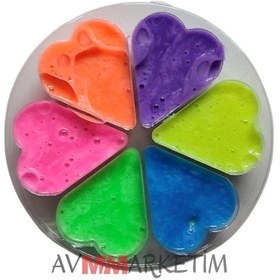 Resim Ele Yapışmayan 6 Lı Slime Yeni Formüllü 2025 Yılı Üretimi Fosfor Renk Pofuduk Slaym Oyun Hamuru Slime Çok Renkli 