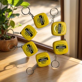 Resim 1/3/10 Paket Mini Geri Çekilebilir Ölçü Bandı Anahtarlık - 1 Metre/3 Ayak - Çeşitli Partiler ve Hediyeler İçin Taşınabilir Metal ve Plastik Cep Ölçü Bandı 