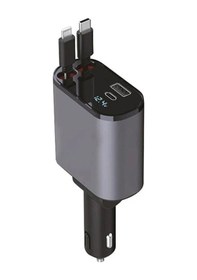 Resim Eıma Ec-1 120w 4 Ü 1 Arada Süper Hızlı Araç Şarj Cihazı 