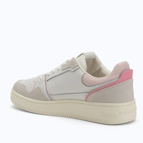 Resim Tommy Jeans Kadın Retro Basketbol Beyaz Sneaker EN0EN0281802S 