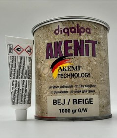 Resim Akemi Yapıştırıcı Akenit Mastik Bej 1 Kg 
