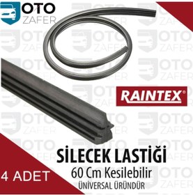Resim RAINTEX Silecek Lastiği 60 cm Kesilebilir 4 Adet Muz Ve Telli Silecekler Için Uyumlu 