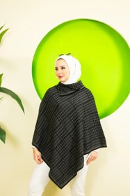 Resim 02Lady Fashion kadın desenli üçgen panço 